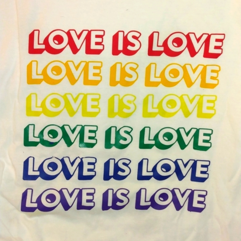 🌈 now love is love white tshirt